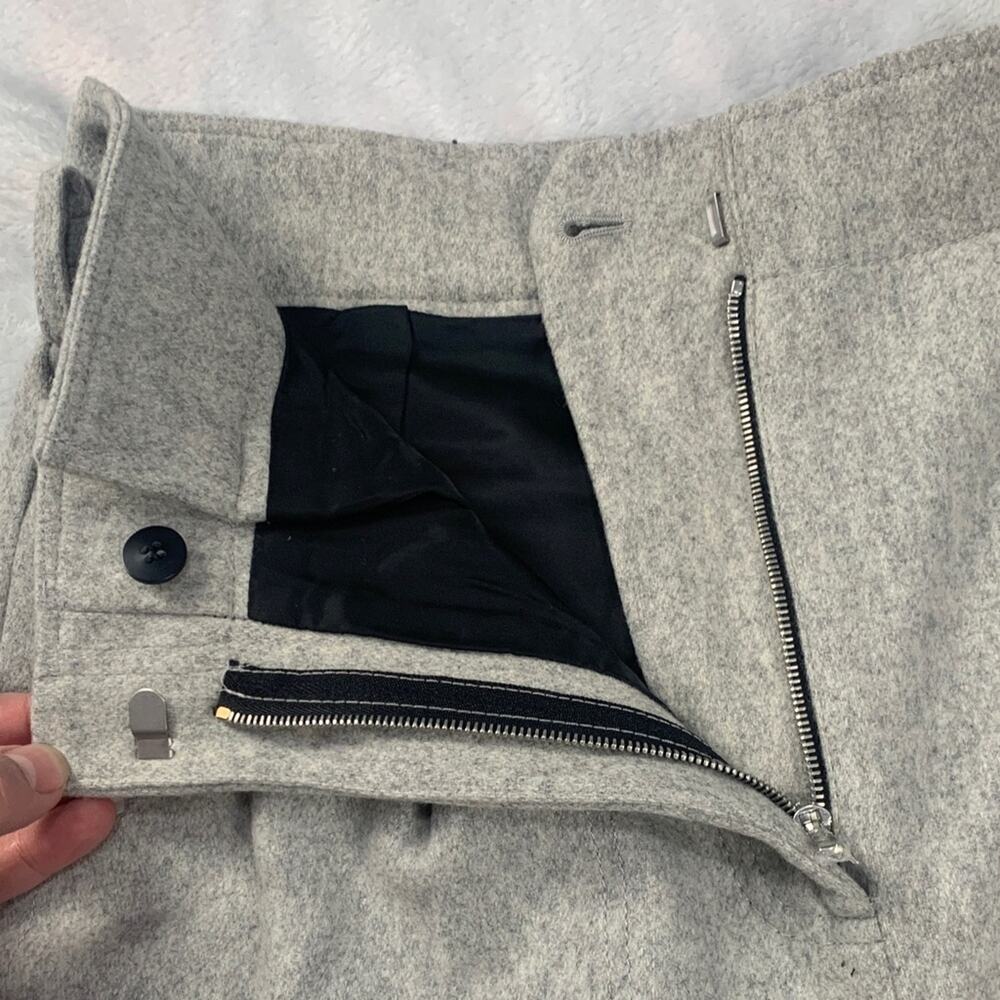 Coach size 4 high waist pleated front Gray Wool Pants nwot - Picture 10 of 13
